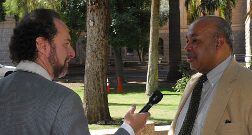 Ward Connerly speaks with reporter from Capital Media on AZ Civil Rights Initiative